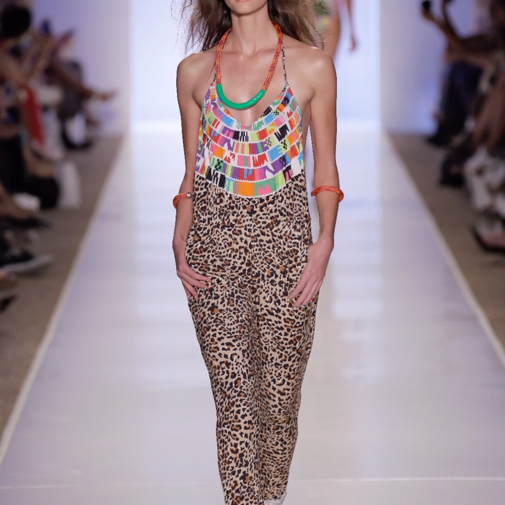 Mara Hoffman Swim Leopard Jumpsuit size S